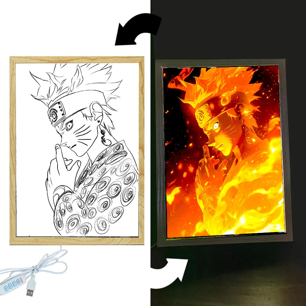 RGB Naruto Frame Poster