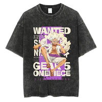 Luffy Wanted Washed T-Shirt