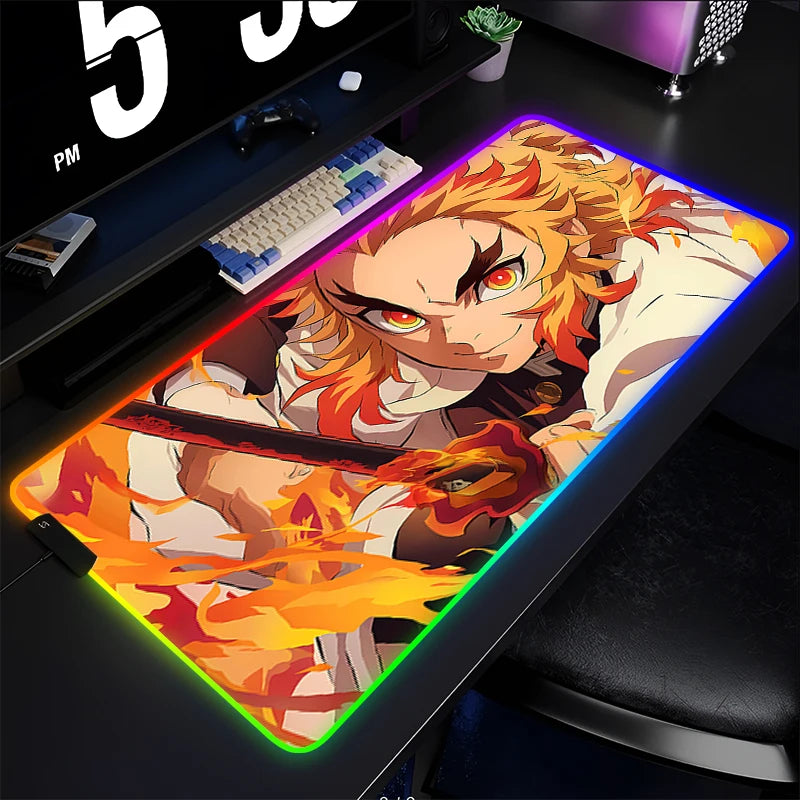 RGB Mouse Pad Demon Slayer Rengoku