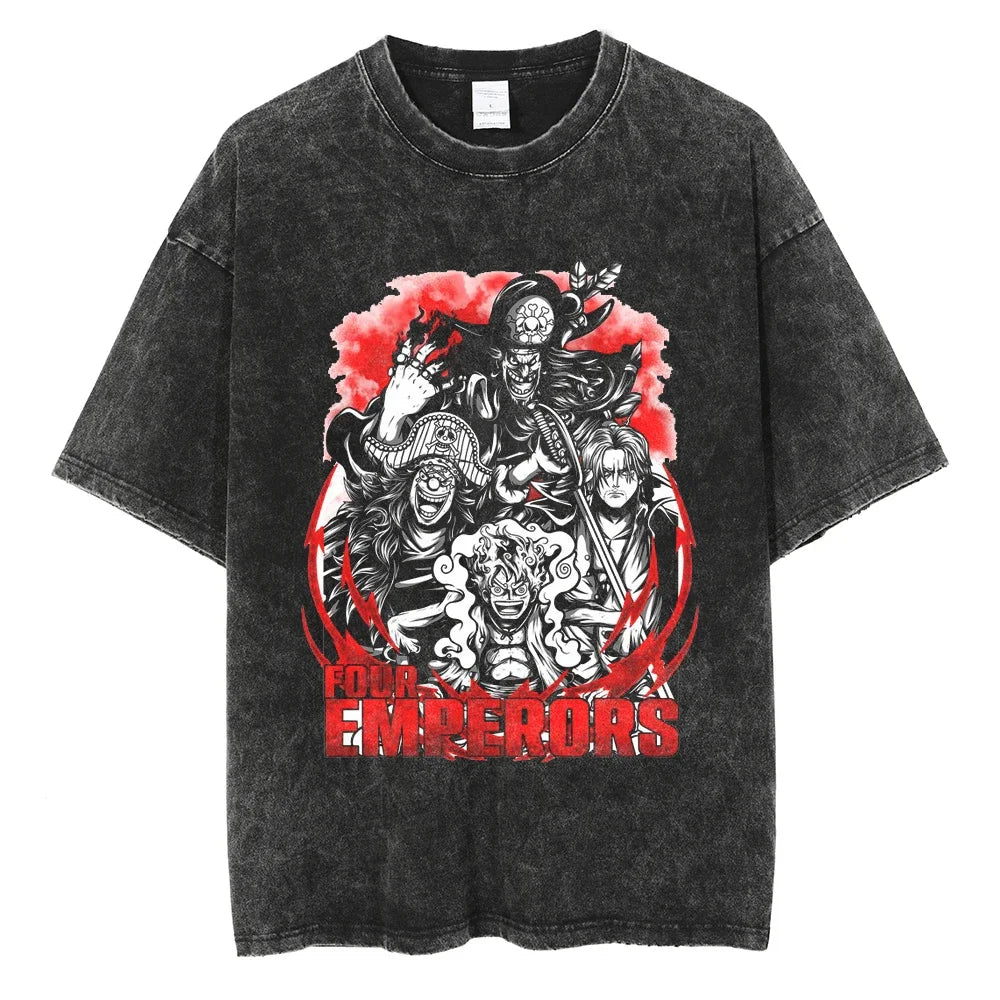 Four Emperors Washed T-Shirt