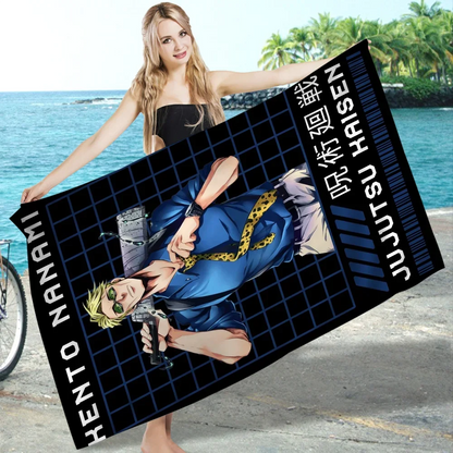 Kento Nanami Jujutsu Kaisen Beach Towel