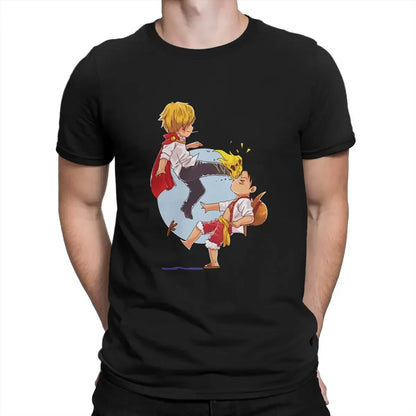 Sanji Kicks Luffy Summer T-Shirt