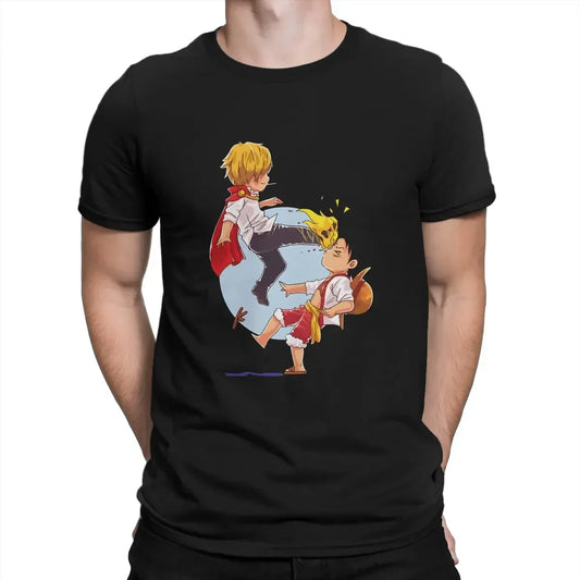 Sanji Kicks Luffy Summer T-Shirt