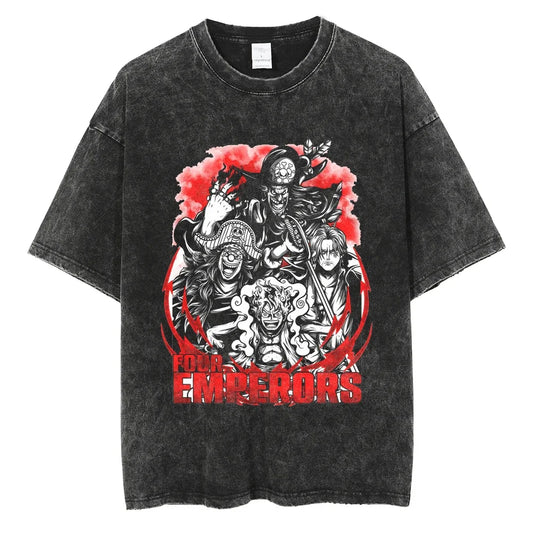 Four Emperors Washed T-Shirt