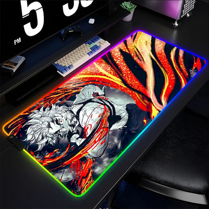 RGB Mouse Pad Demon Slayer Rengoku