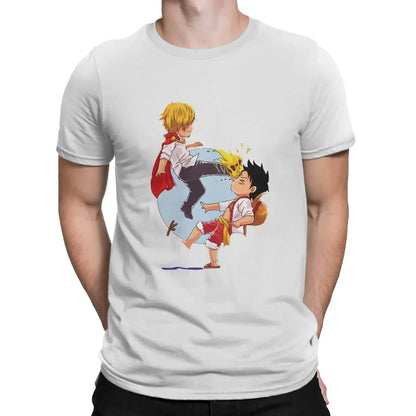 Sanji Kicks Luffy Summer T-Shirt