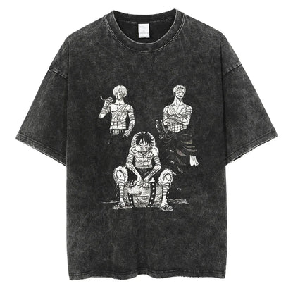 Luffy/Zoro/Sanji Washed Shirt